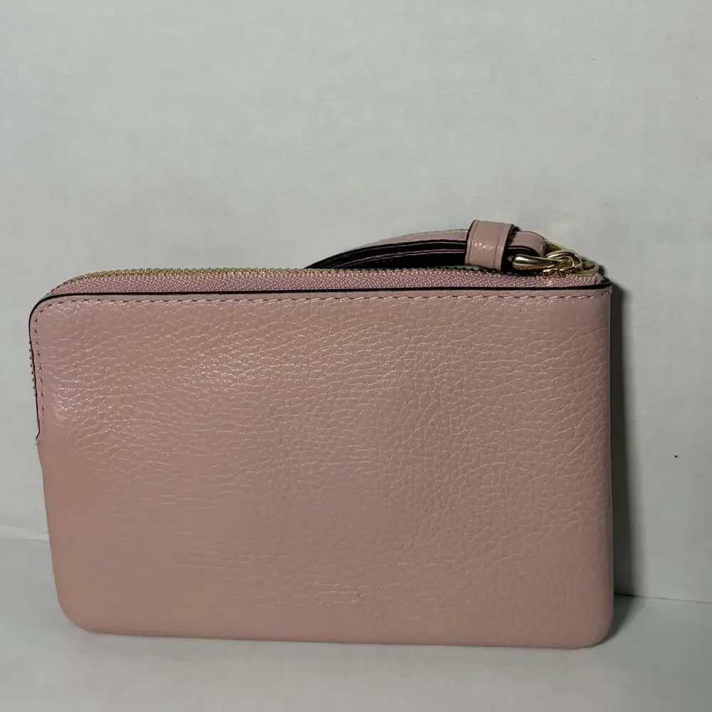 Coach Wristlet Clutch Bag Womens Small Pink Leather Disney 101 Dalmatians